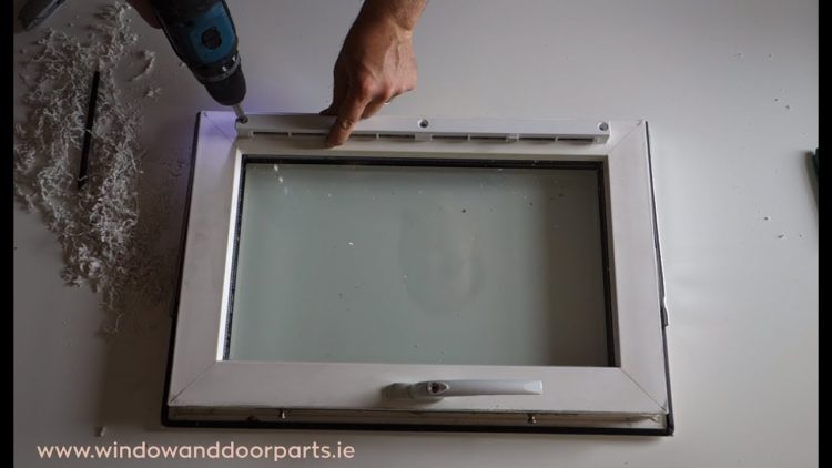 How do you fit a vent to a uPVC window?