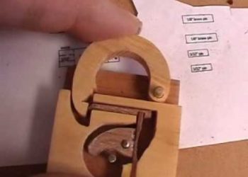 wooden padlock plans
