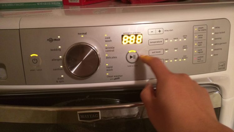 How do I reset my Maytag Neptune washer?