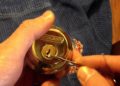 locking a schlage lock