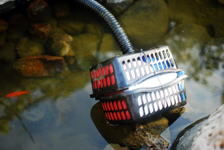 how to keep my pond pump from clogging