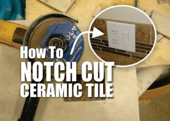 cutting a notch in tile
