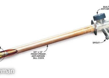 anti siphon faucet leaking from hole in stem