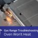 How do you fix a gas oven that won't heat up?