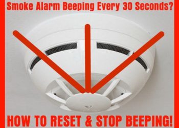 Why is my hard wired smoke detector beeping?