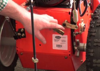 How do you adjust a snowblower drive?