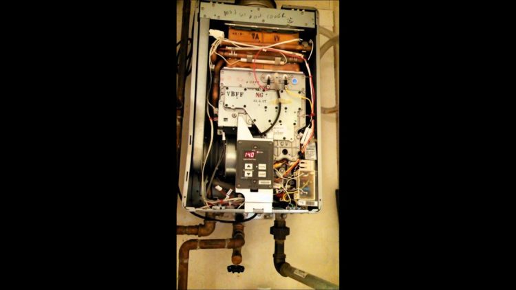 tankless water heater noise