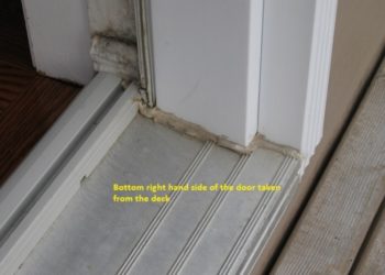 basement door threshold leaking