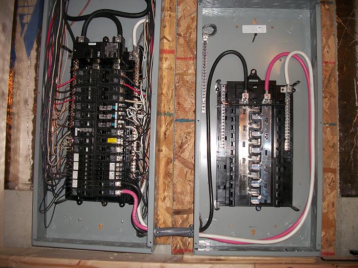 wire size 100 amp subpanel