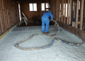 Can you use spray foam under concrete slab?